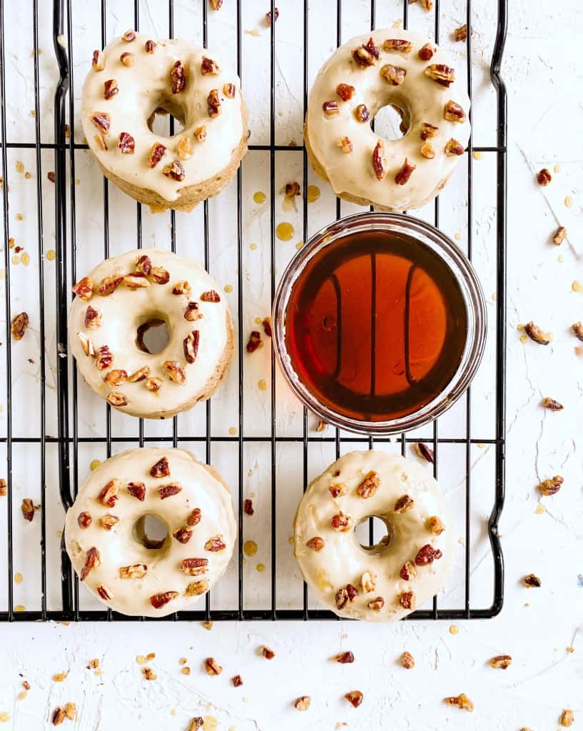 Maple donut with pecan glaze