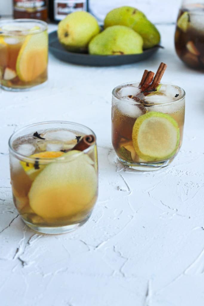 Up close Fall Spiced Pear Punch