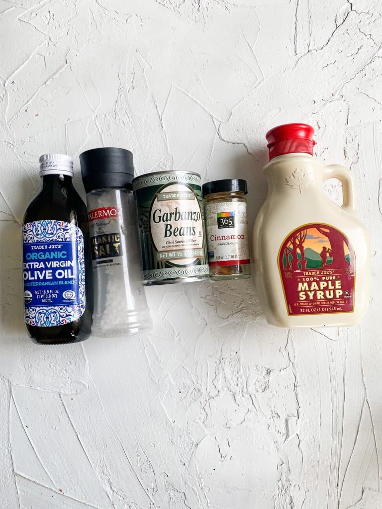 Ingredients for Sweet Roasted Chickpeas