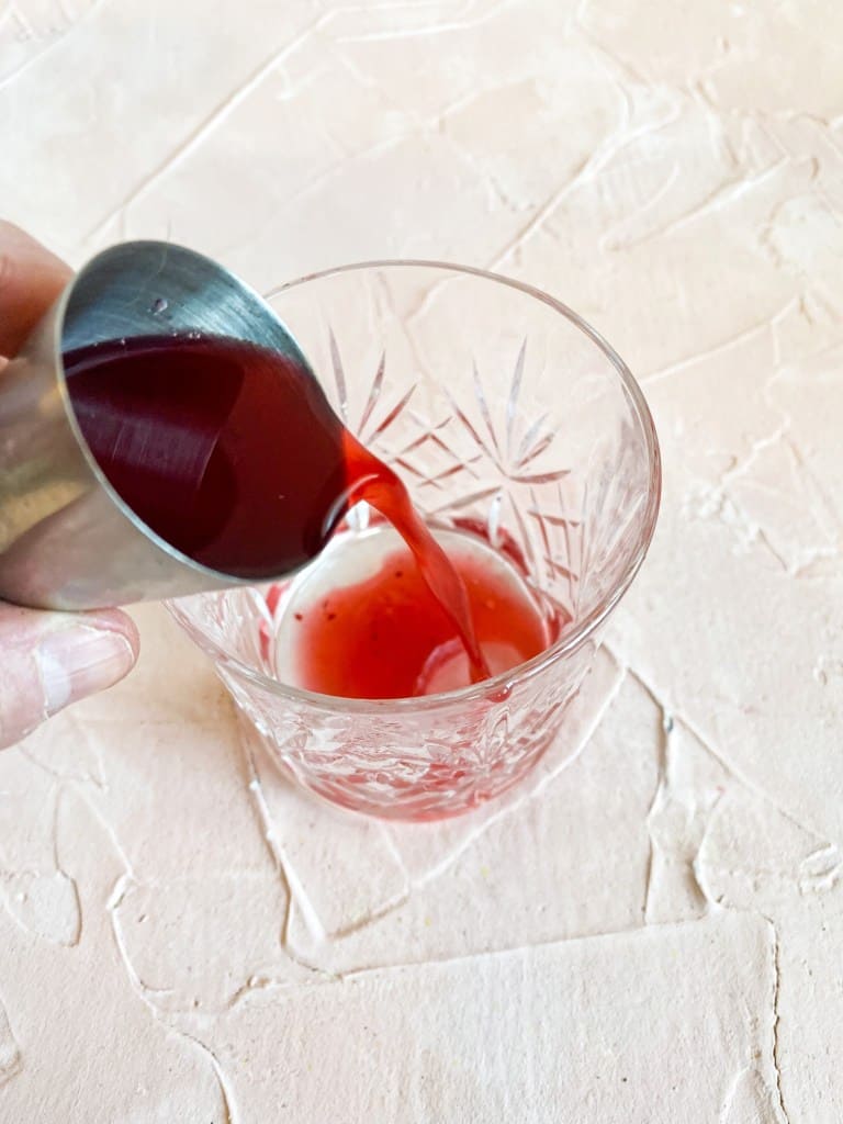 Pouring Simple Syrup