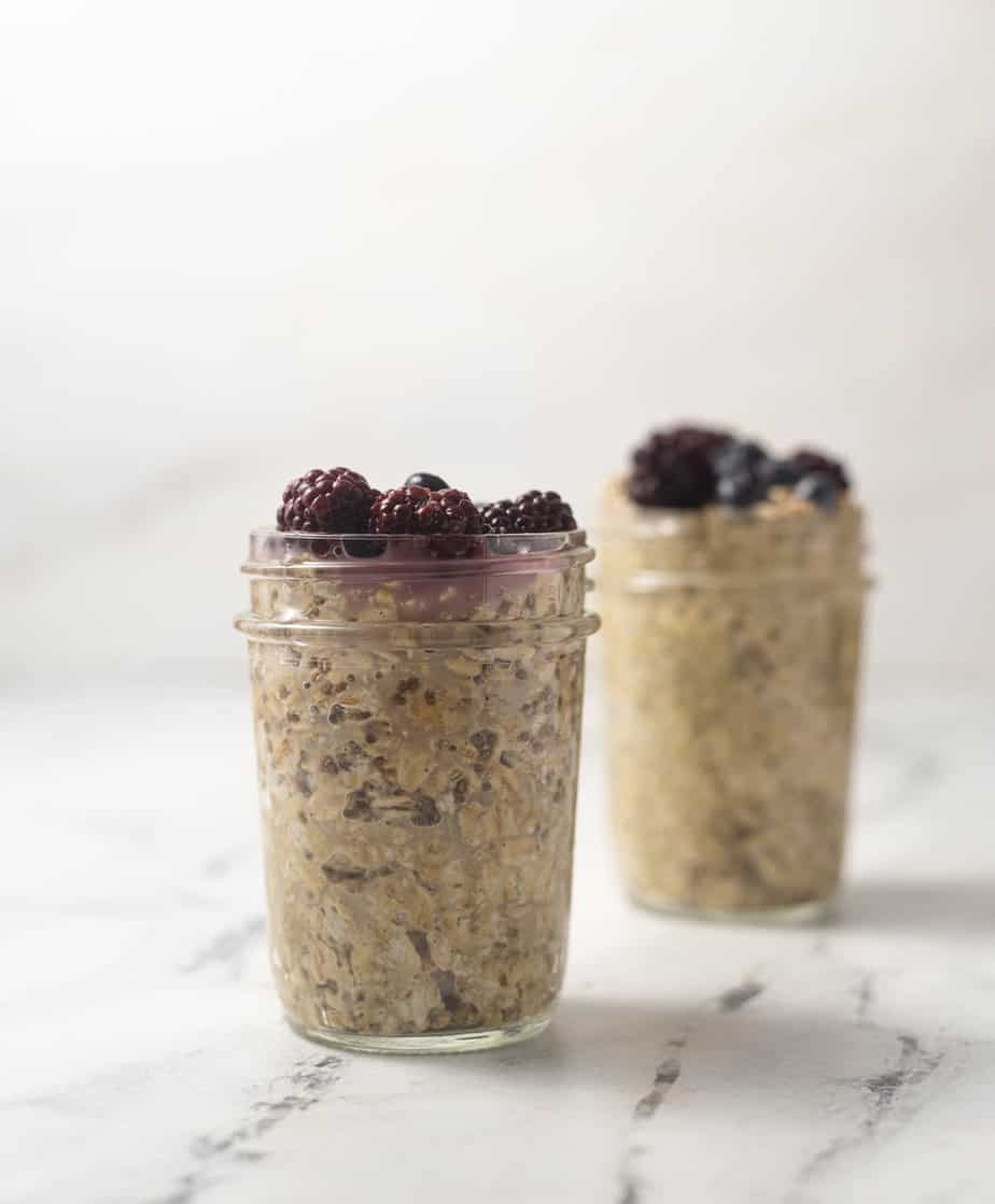 The Easiest Overnight Oats with Frozen Fruit - Chelsea Peachtree